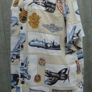 Vtg Hawaiian Pilot Flying Airplane Jet MAAF Cotton